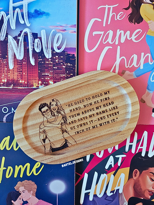 "Friends To Lovers" Wooden Ring Tray