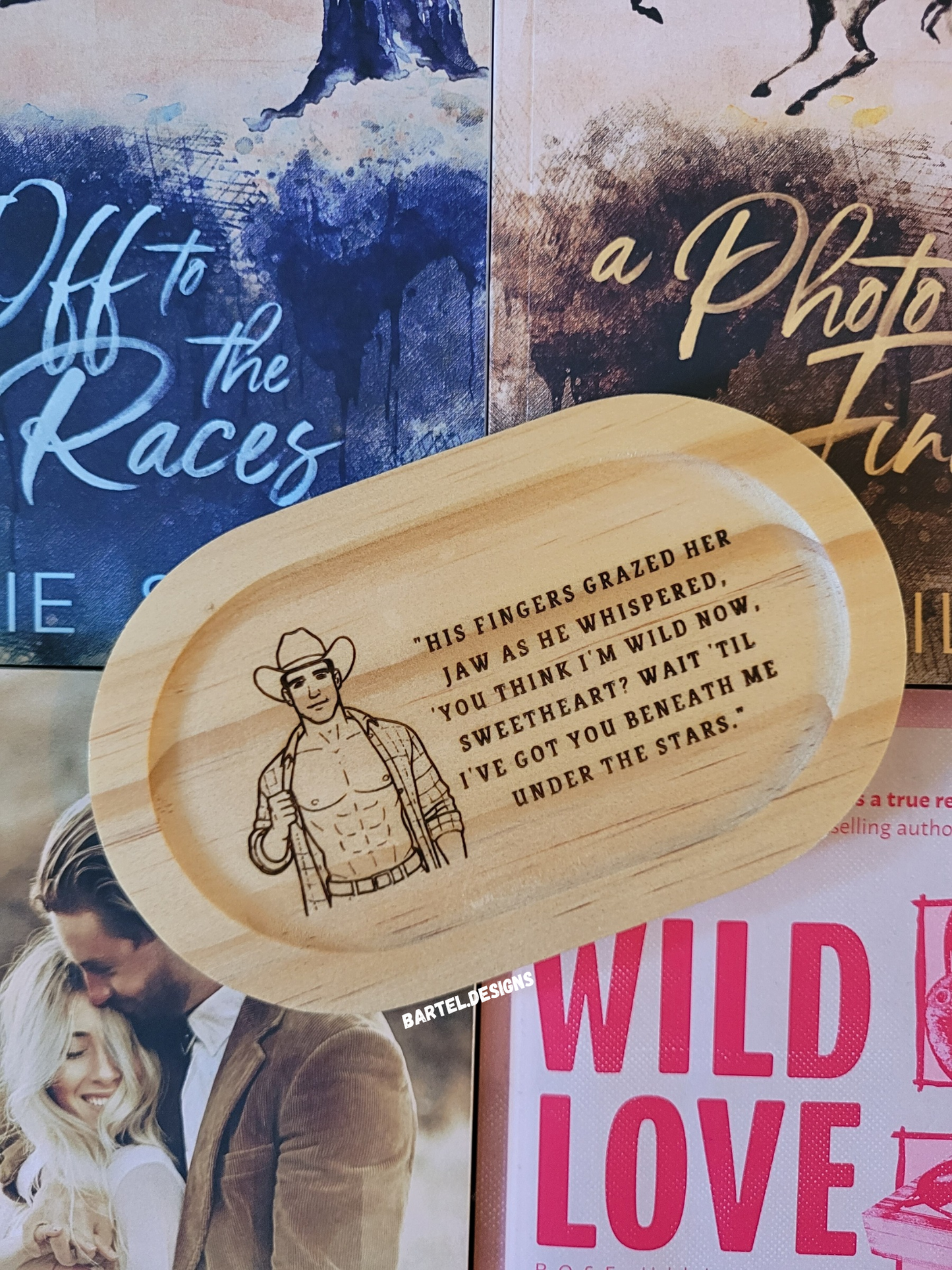 "Country Romance" Wooden Ring Tray