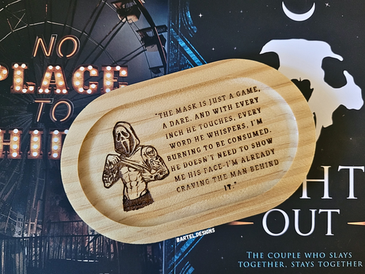 "The Mask Kink" Wooden Ring Tray