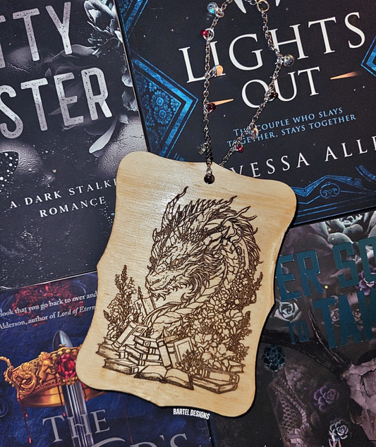"The Book Dragon" Bookish Hanging Decor